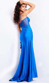 Draped Mermaid Prom Dress